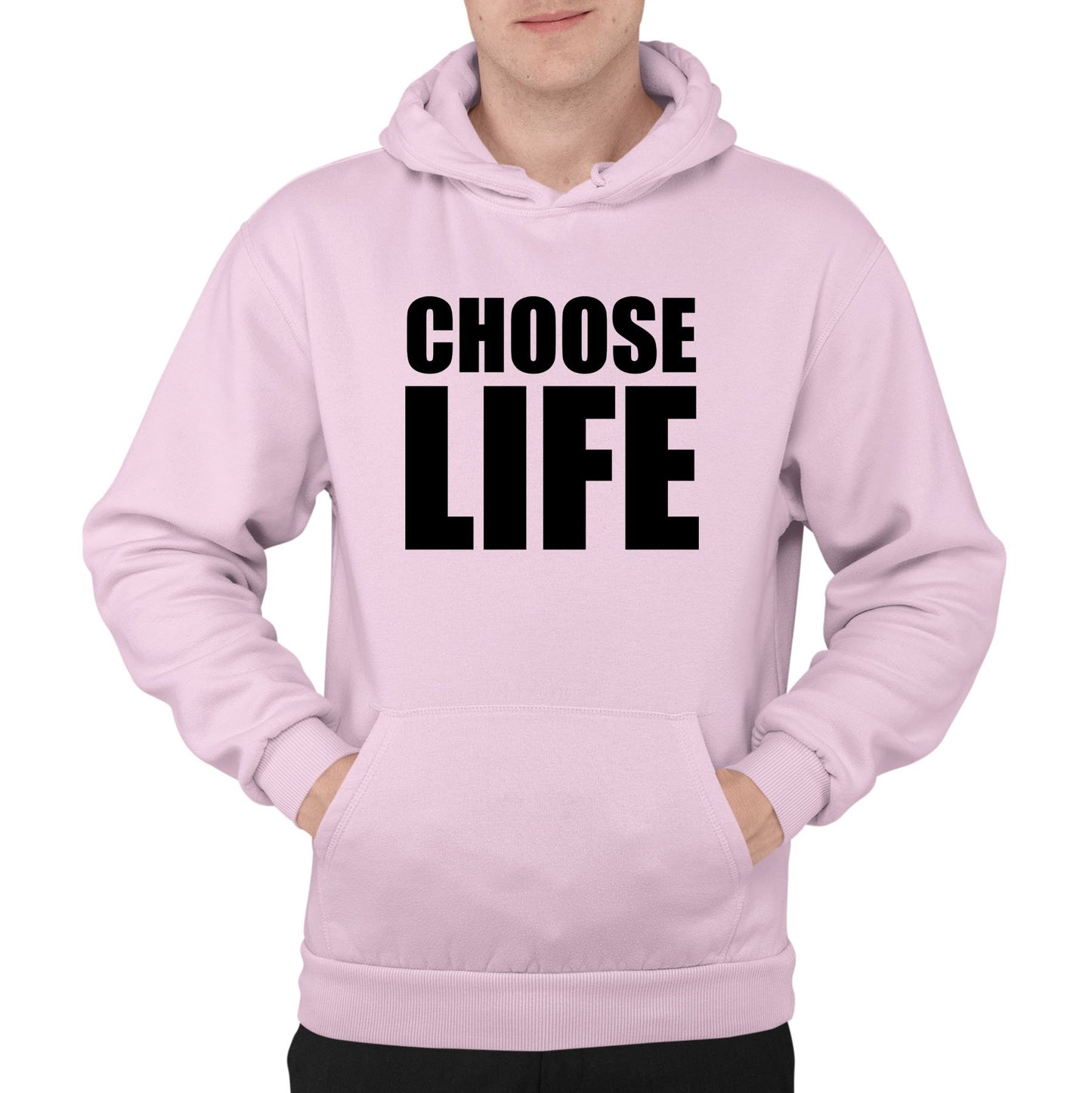 Choose Life Mens Pullover Hoodie