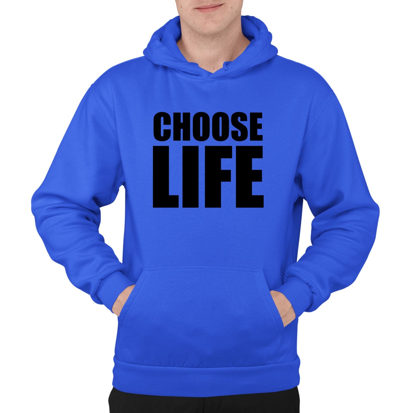 Choose Life Mens Pullover Hoodie