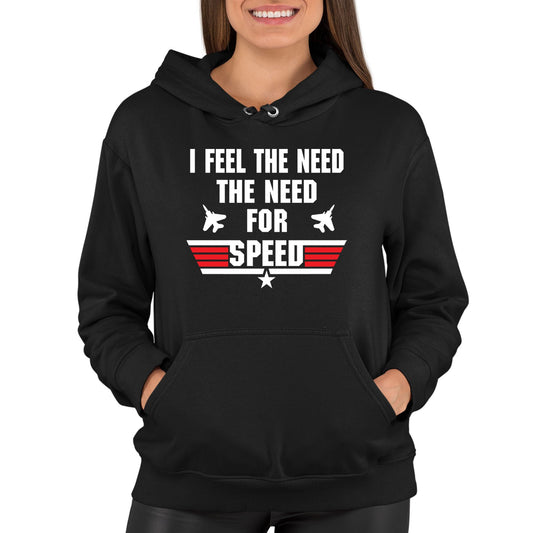 Feel The Need For Speed Womens Pullover Hoodie