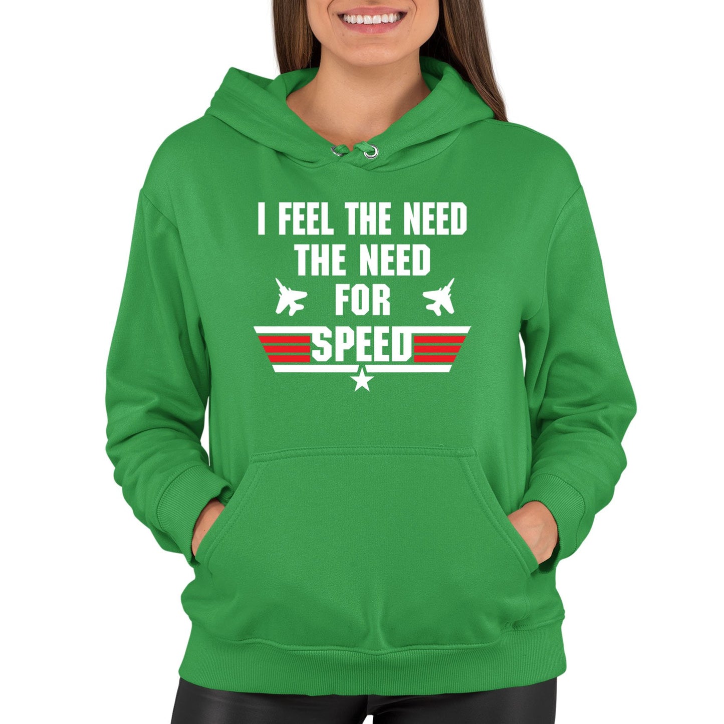 Feel The Need For Speed Womens Pullover Hoodie