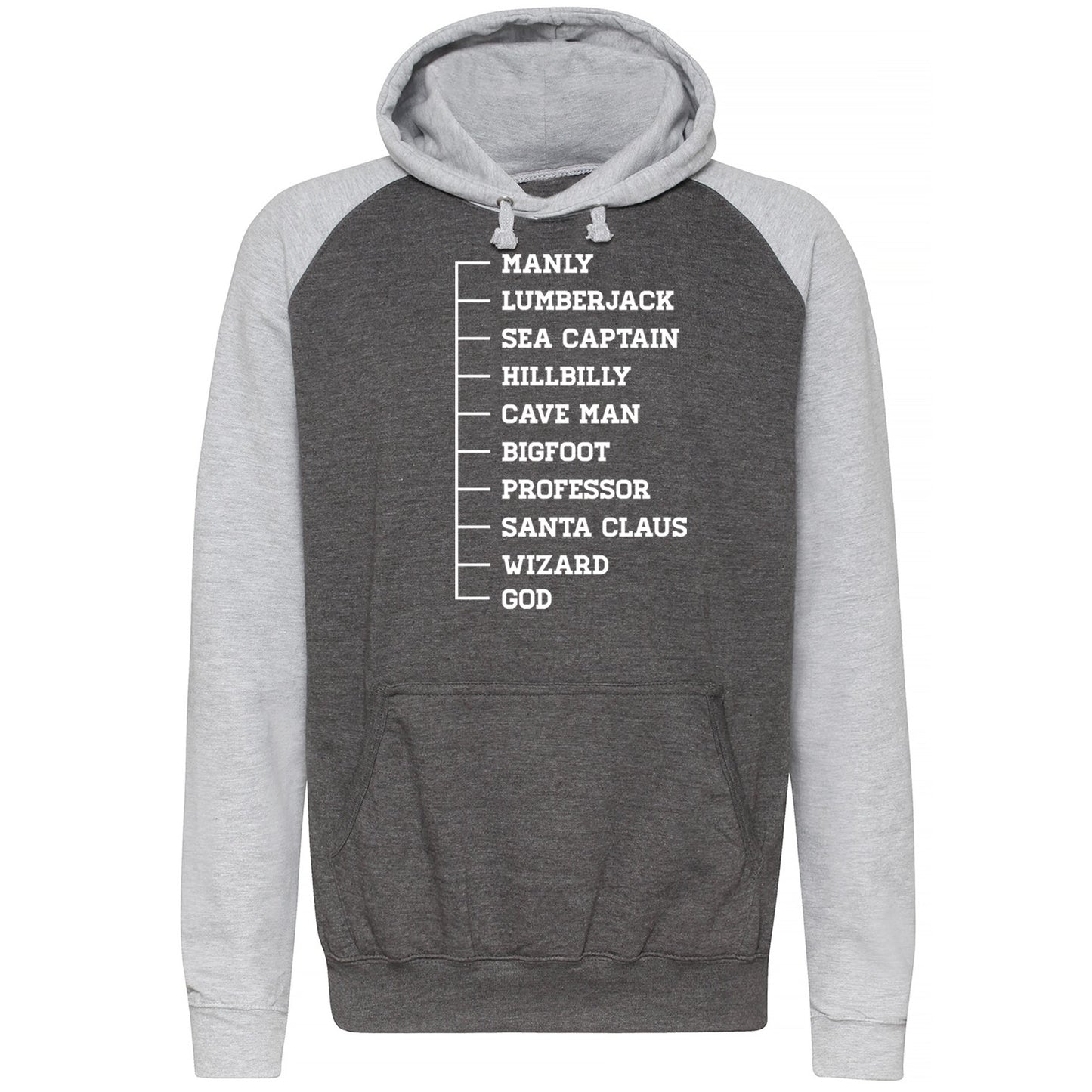 Beard Scale Ruler Baseball Hoodie