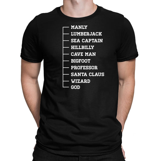 Beard Scale Ruler Mens T-shirt