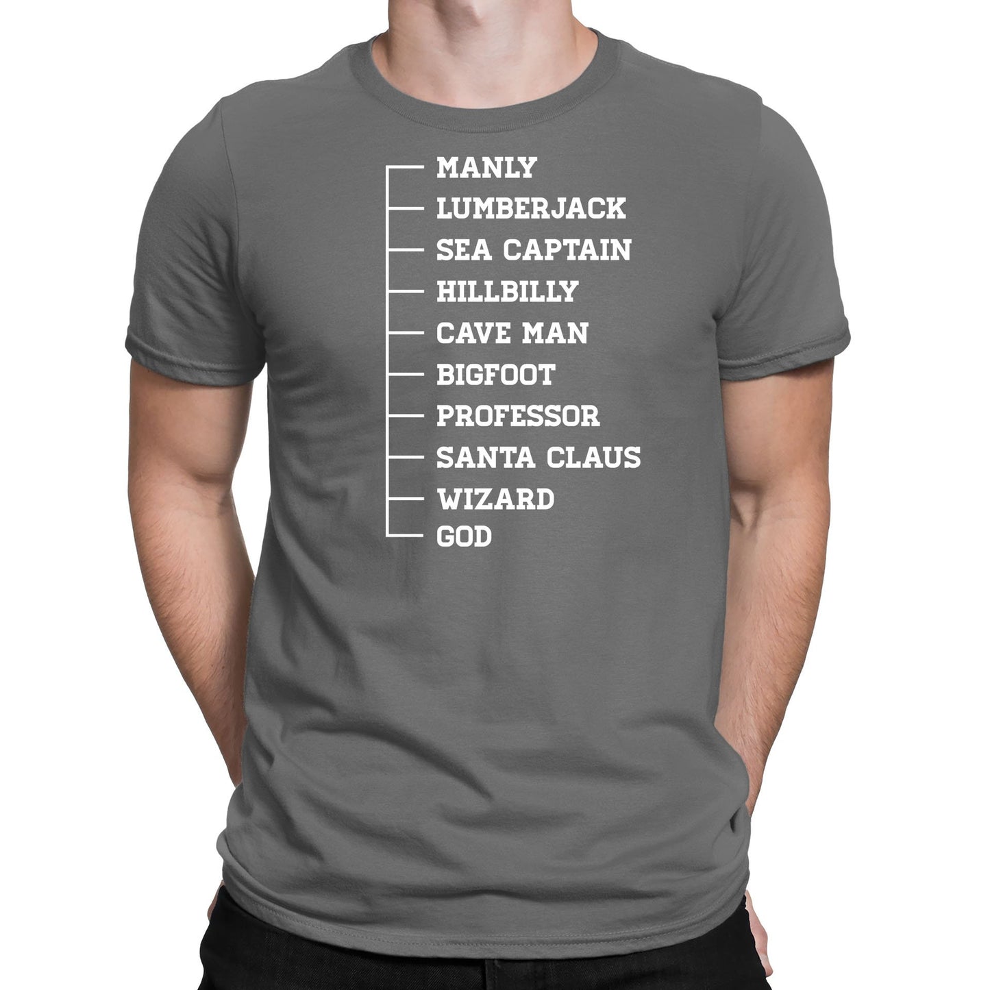 Beard Scale Ruler Mens T-shirt