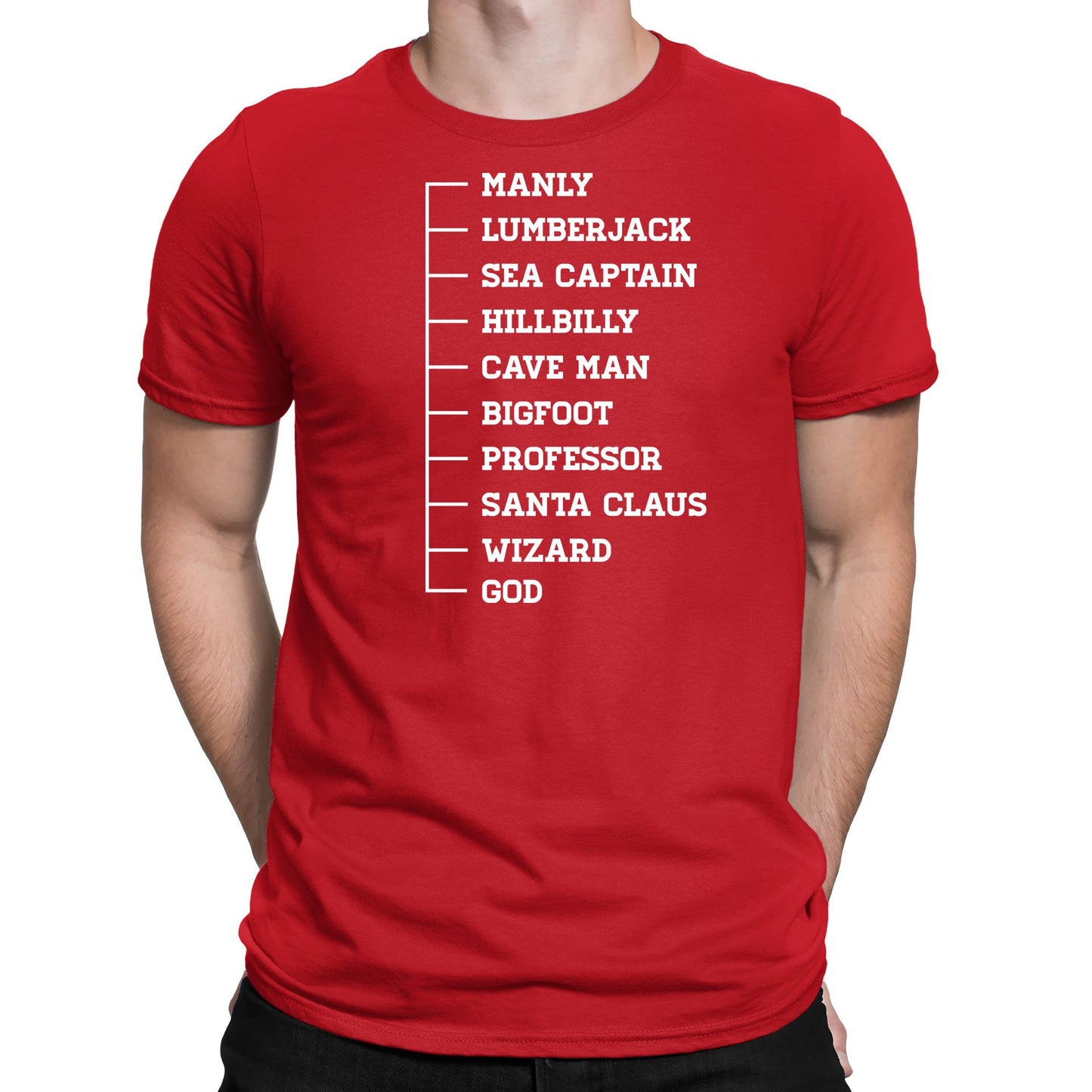 Beard Scale Ruler Mens T-shirt