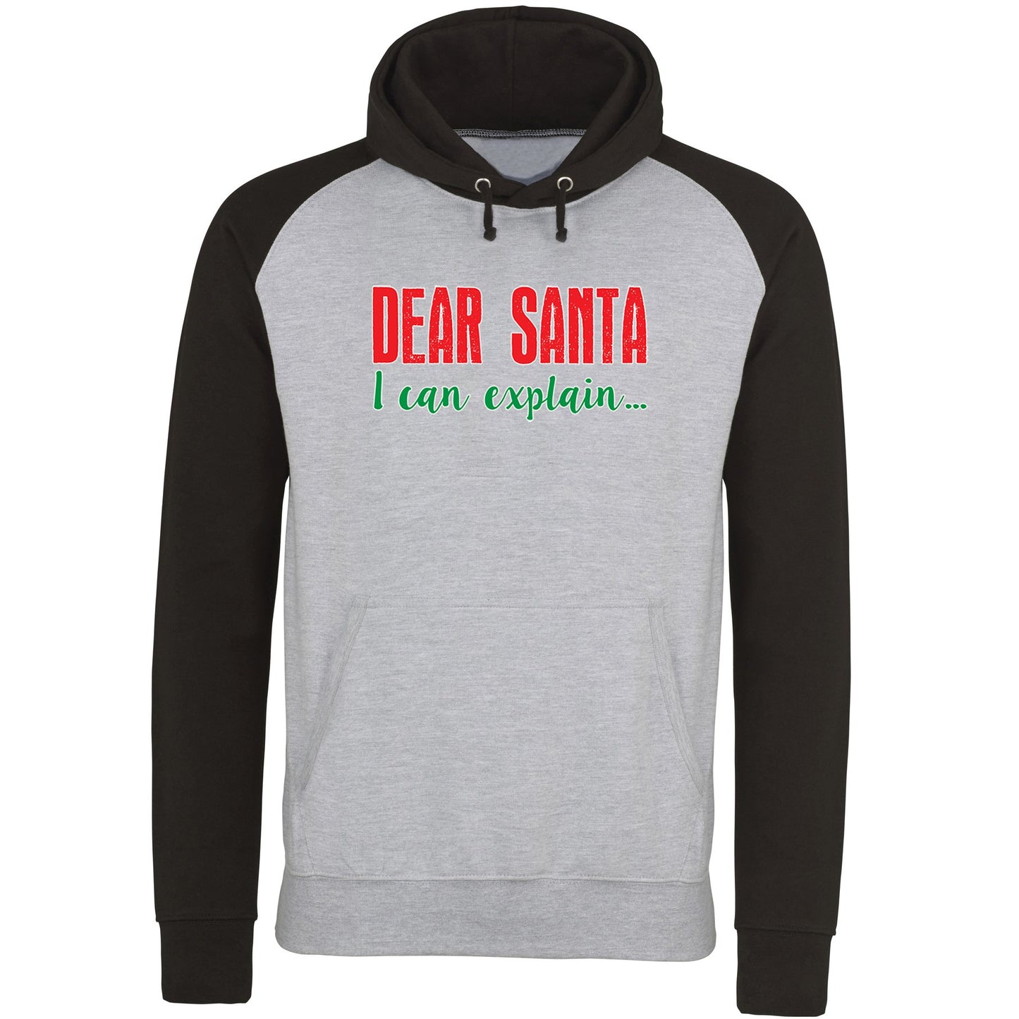 Dear Santa I Can Explain Funny Christmas Baseball Hoodie