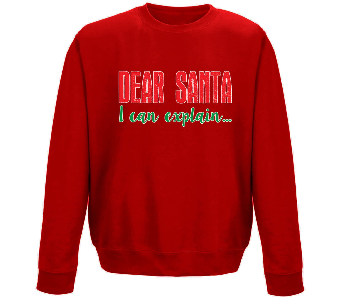 Dear Santa I Can Explain Funny Christmas Childrens Sweatshirt