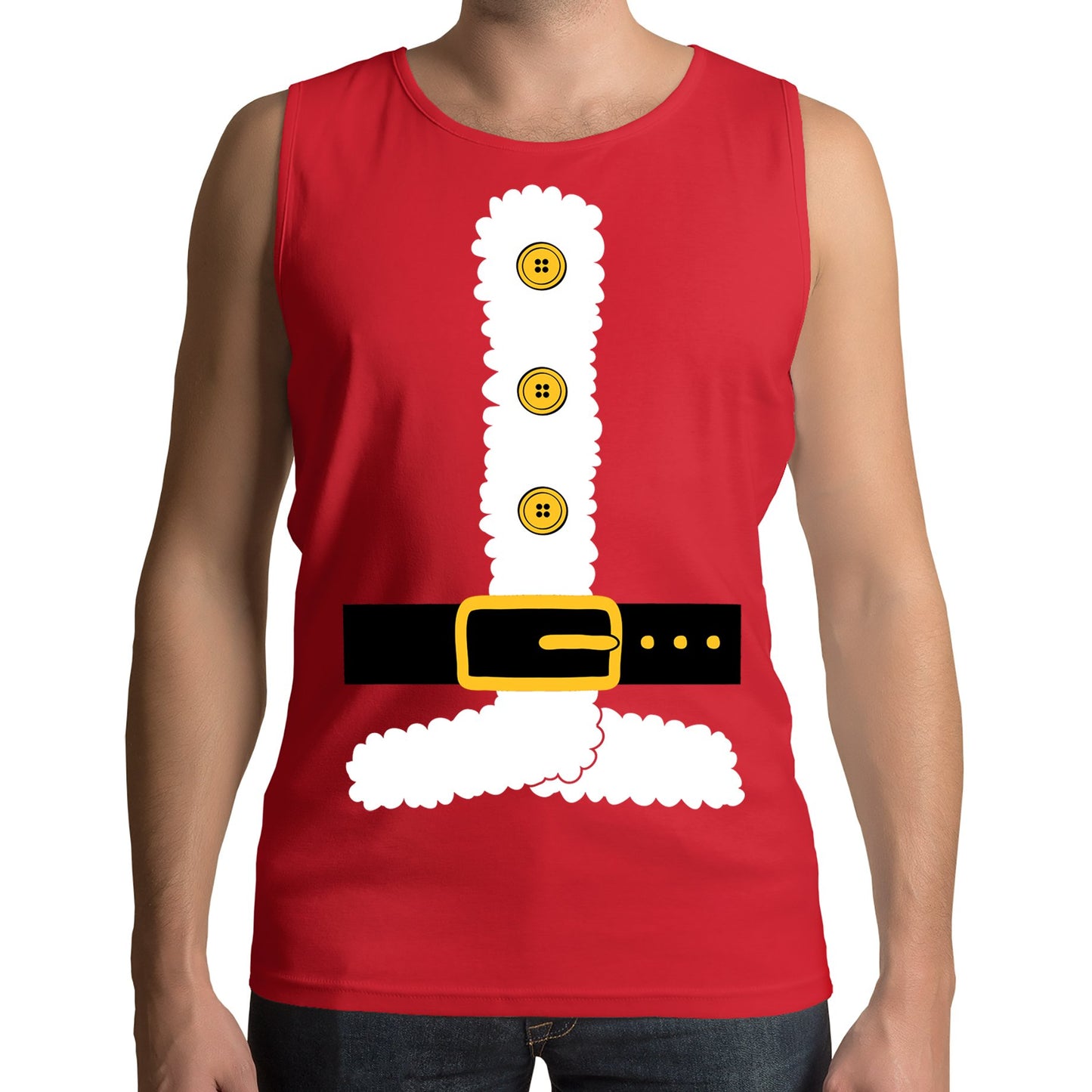 Santa Claus Suit Christmas Mens Vest