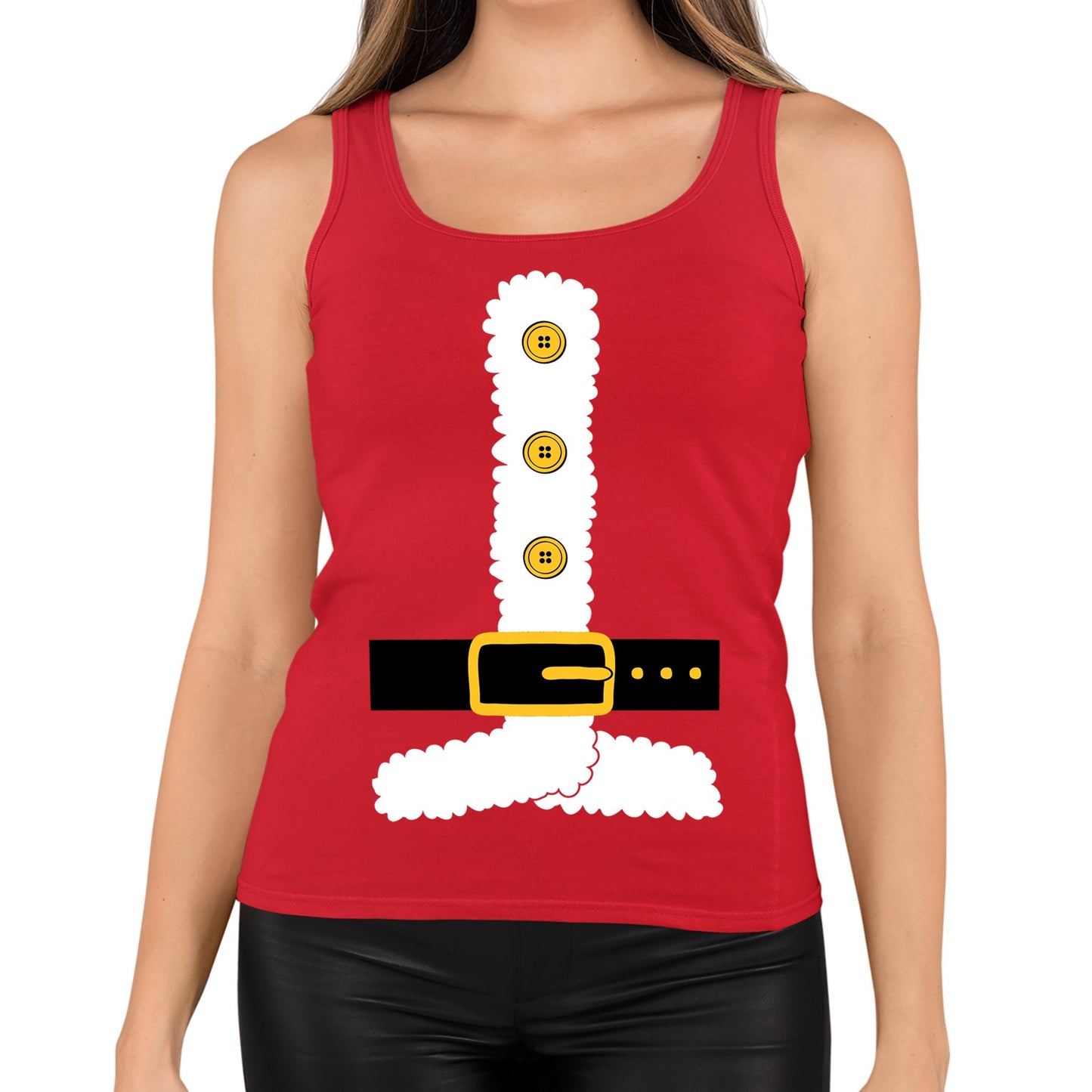 Santa Claus Suit Christmas Womens Vest