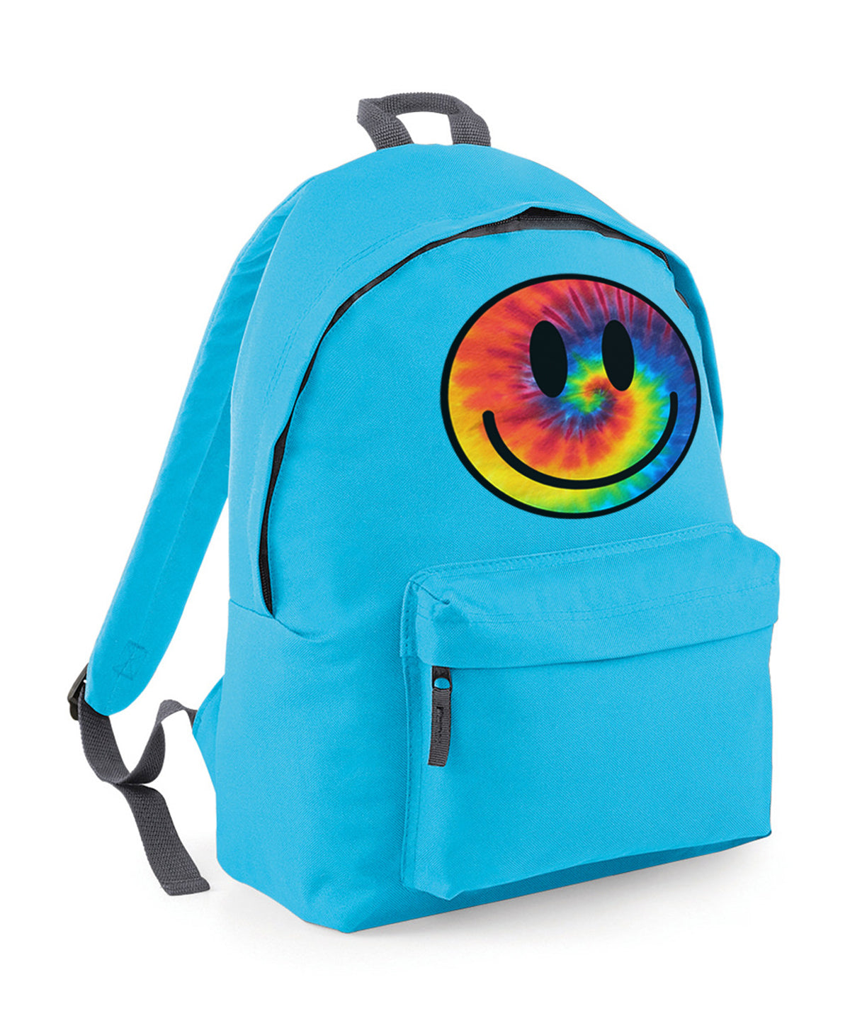 Tie Dye Happy Smile Face Back Pack