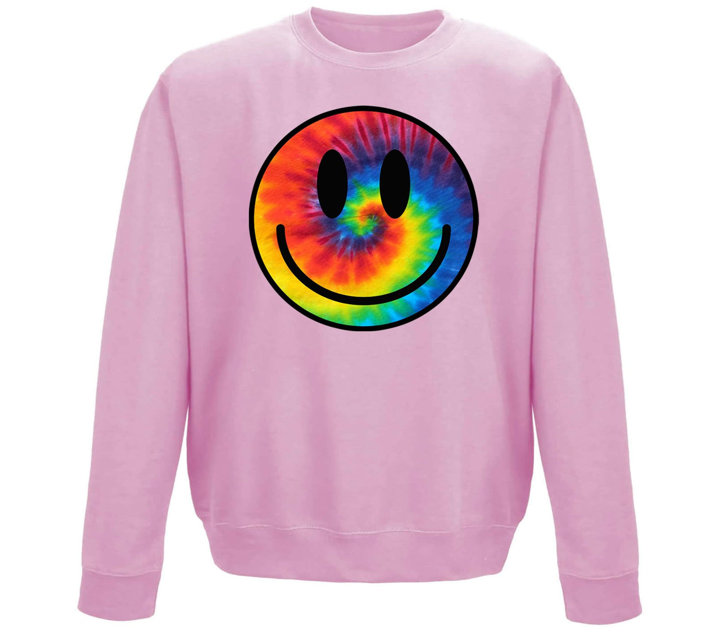 Tie Dye Happy Smile Face Childrens Sweatshirt