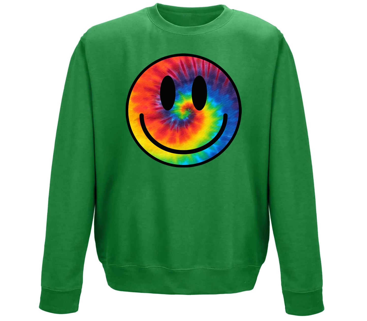 Tie Dye Happy Smile Face Childrens Sweatshirt