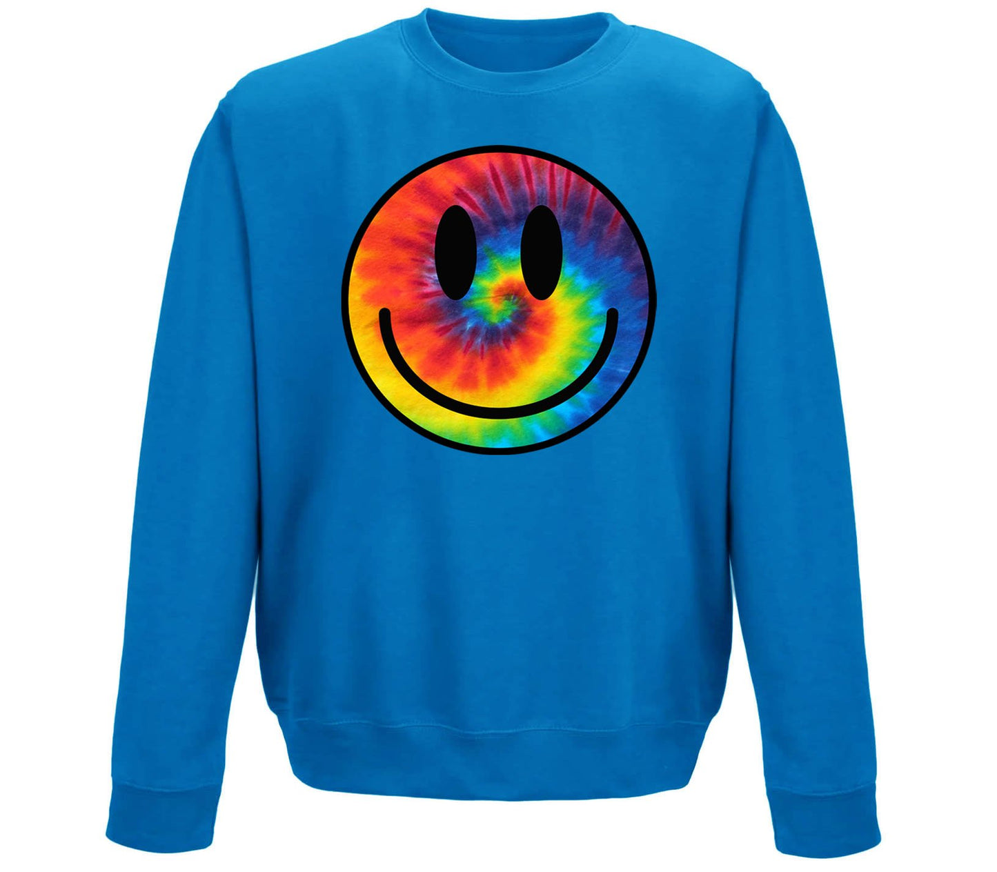 Tie Dye Happy Smile Face Childrens Sweatshirt