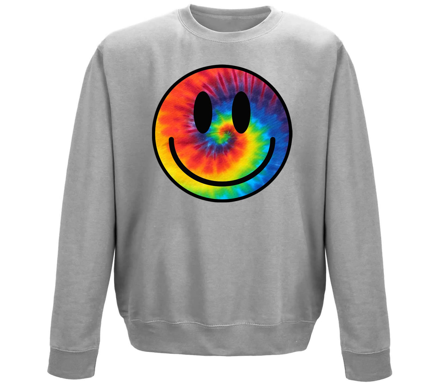 Tie Dye Happy Smile Face Childrens Sweatshirt