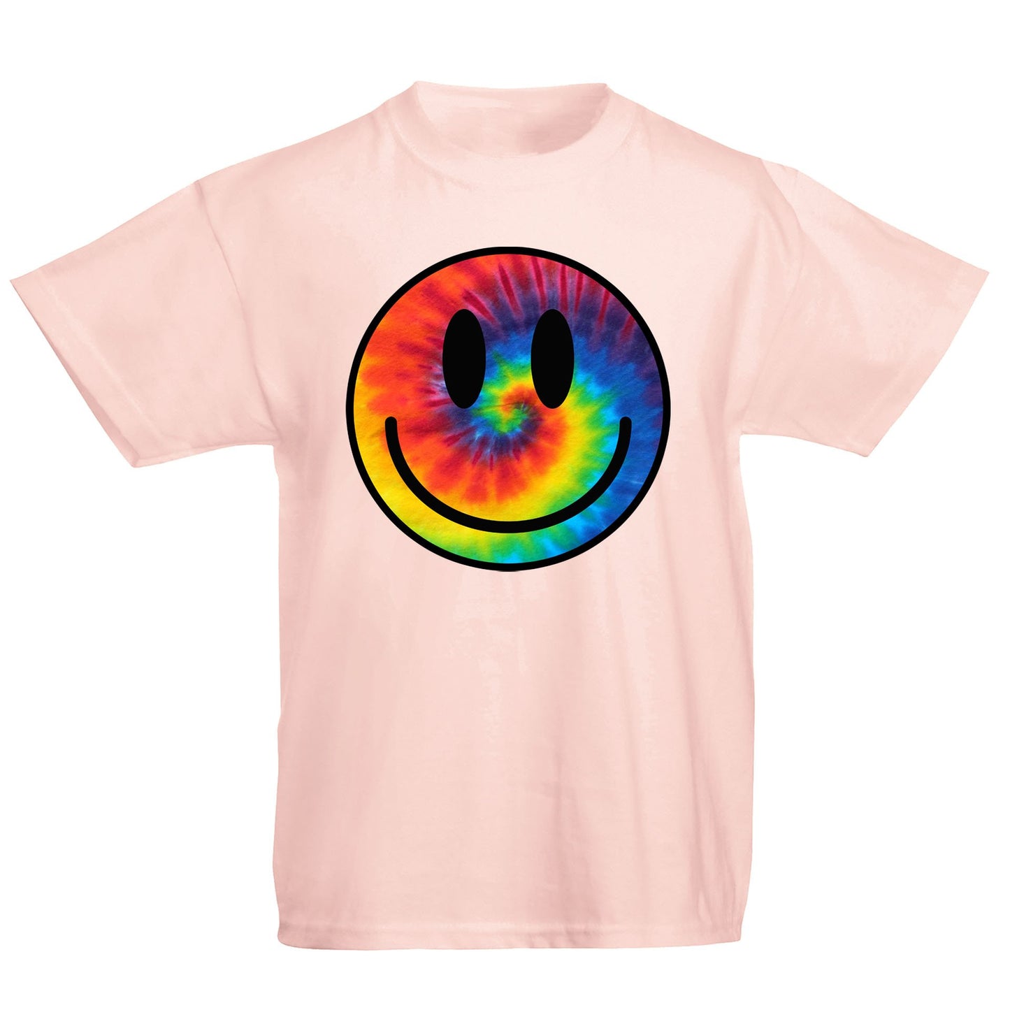 Tie Dye Happy Smile Face Kids T-shirt