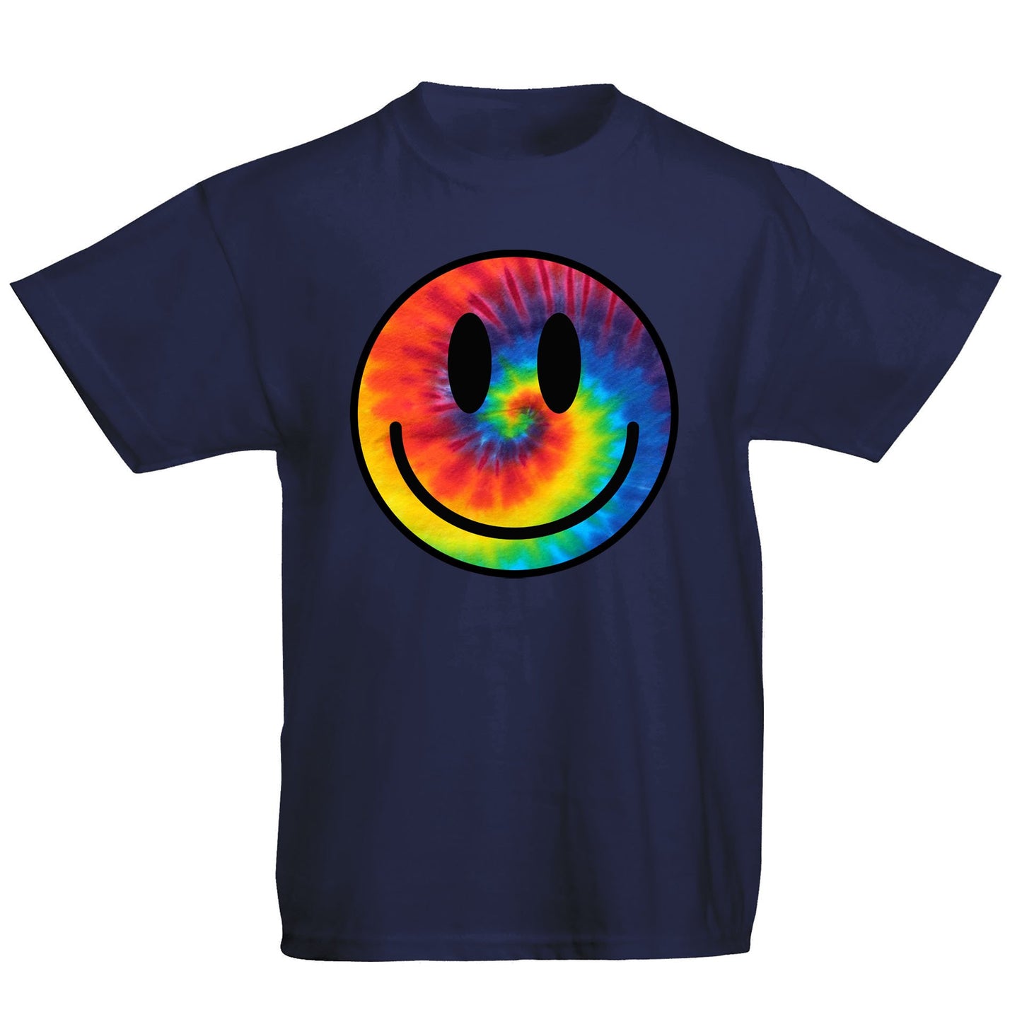 Tie Dye Happy Smile Face Kids T-shirt