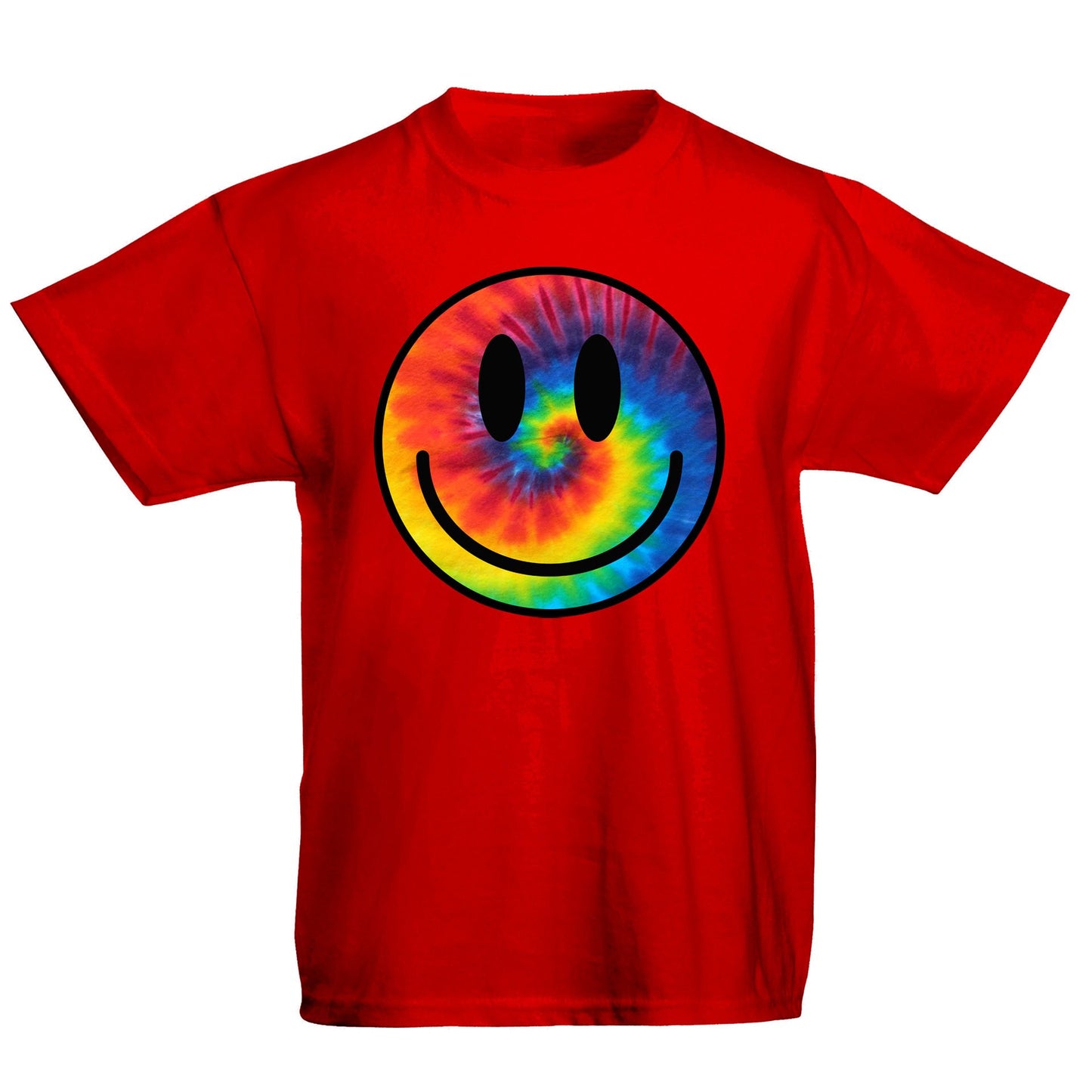 Tie Dye Happy Smile Face Kids T-shirt