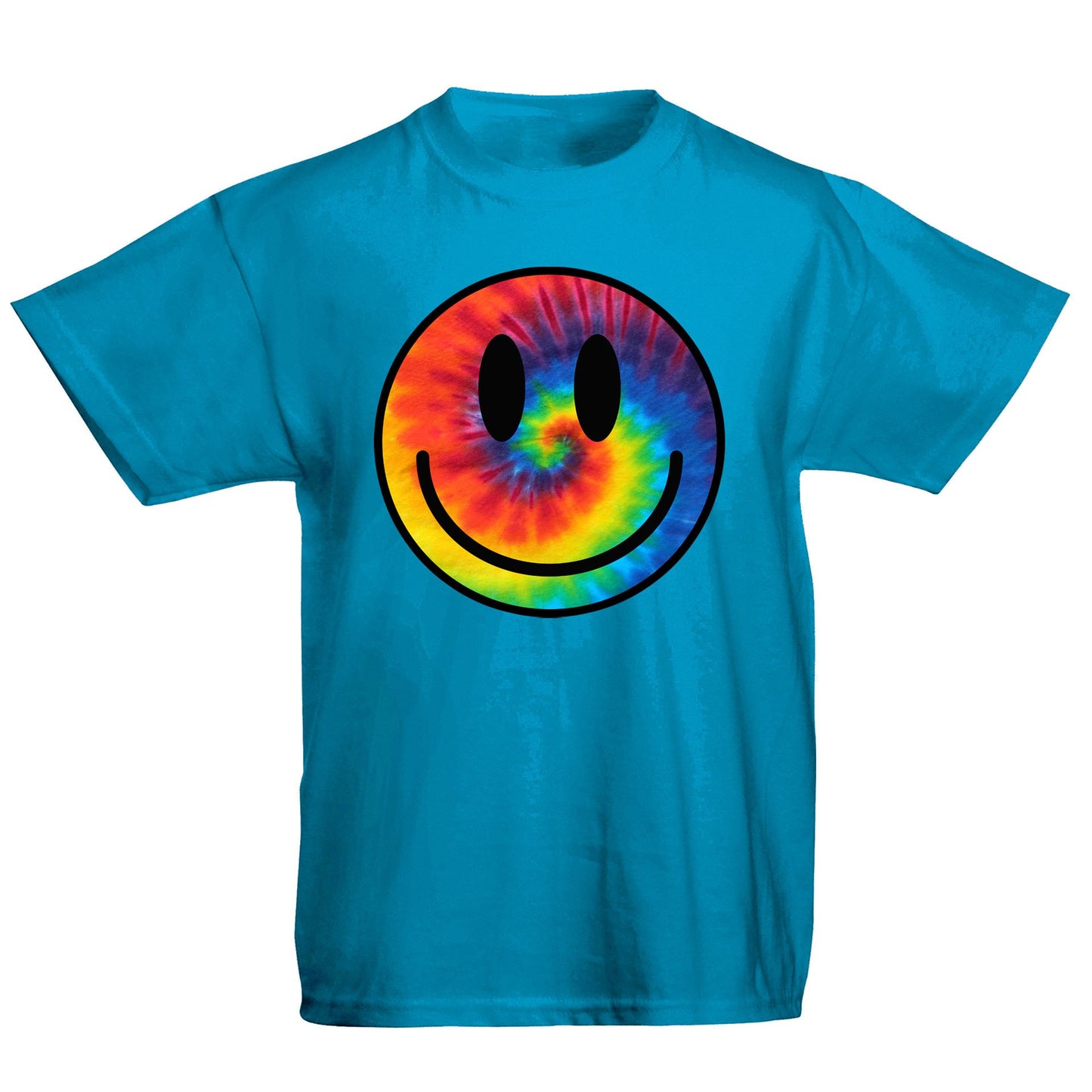 Tie Dye Happy Smile Face Kids T-shirt