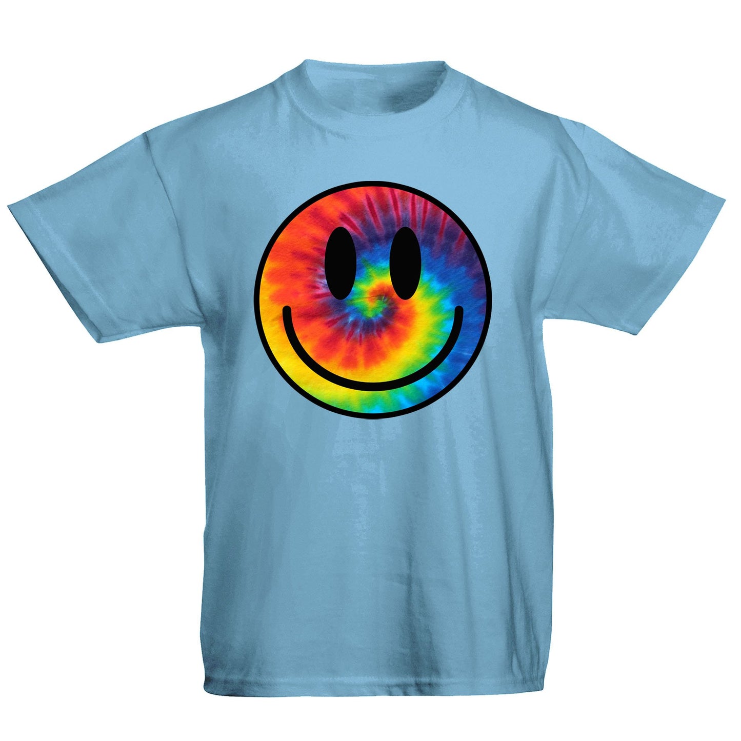 Tie Dye Happy Smile Face Kids T-shirt