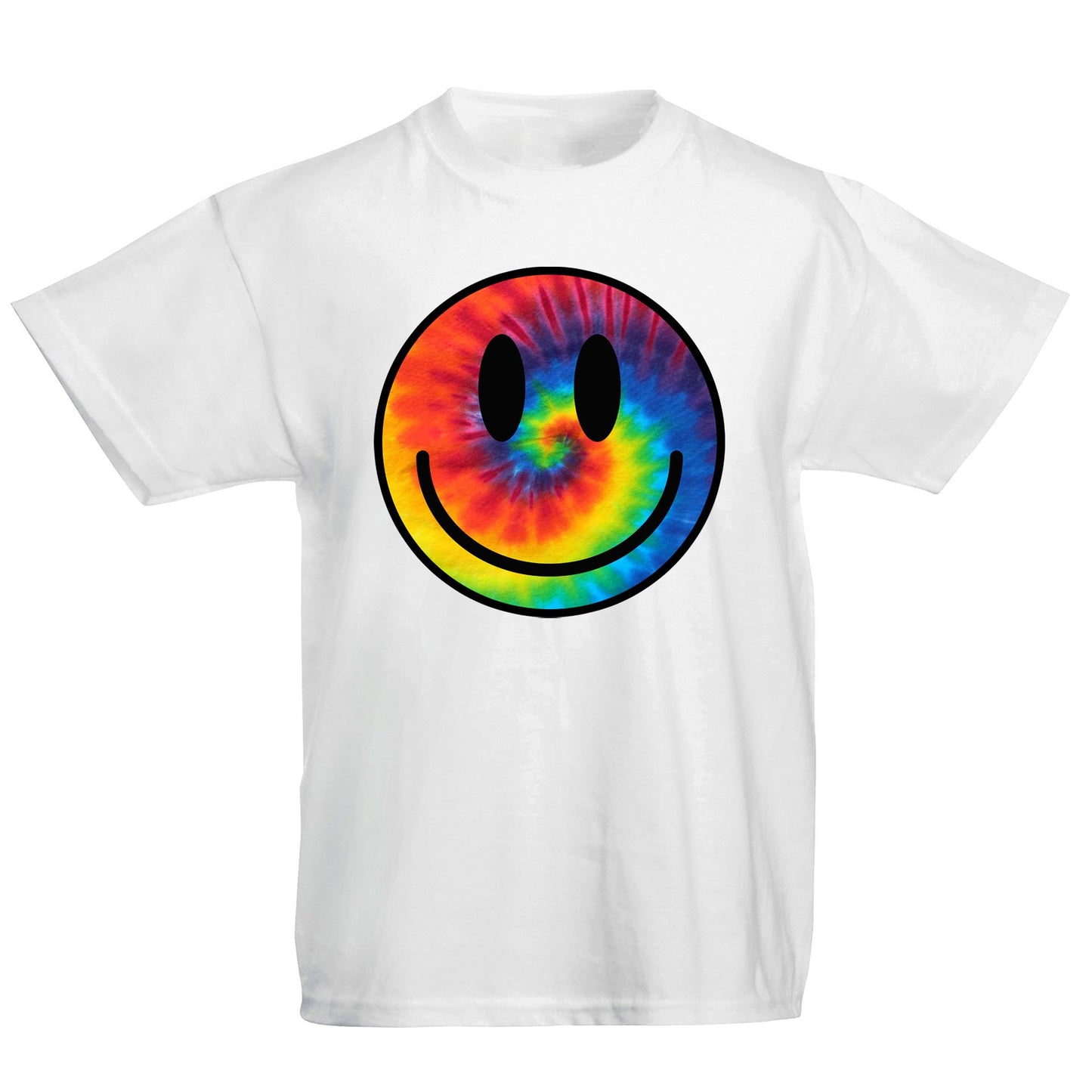 Tie Dye Happy Smile Face Kids T-shirt