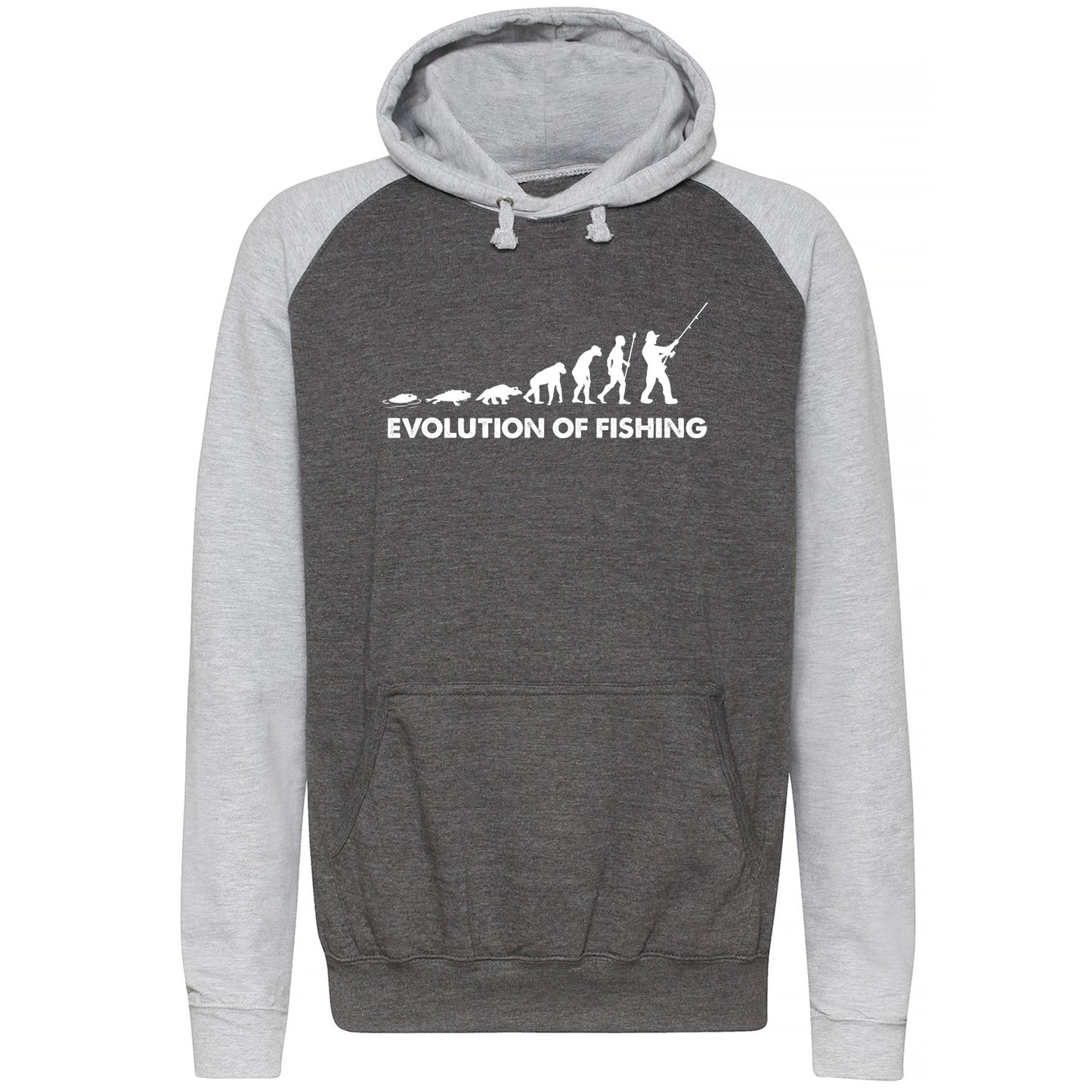 Evolution Of Fishing Baseball Hoodie