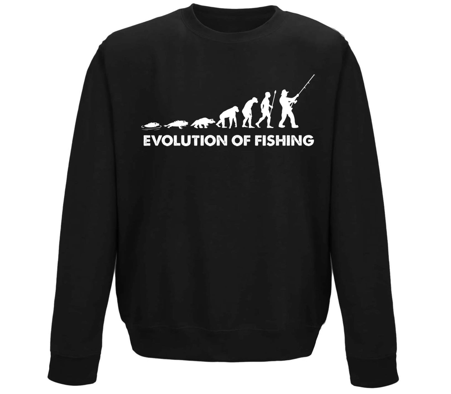 Evolution Of Fishing Childrens Sweatshirt