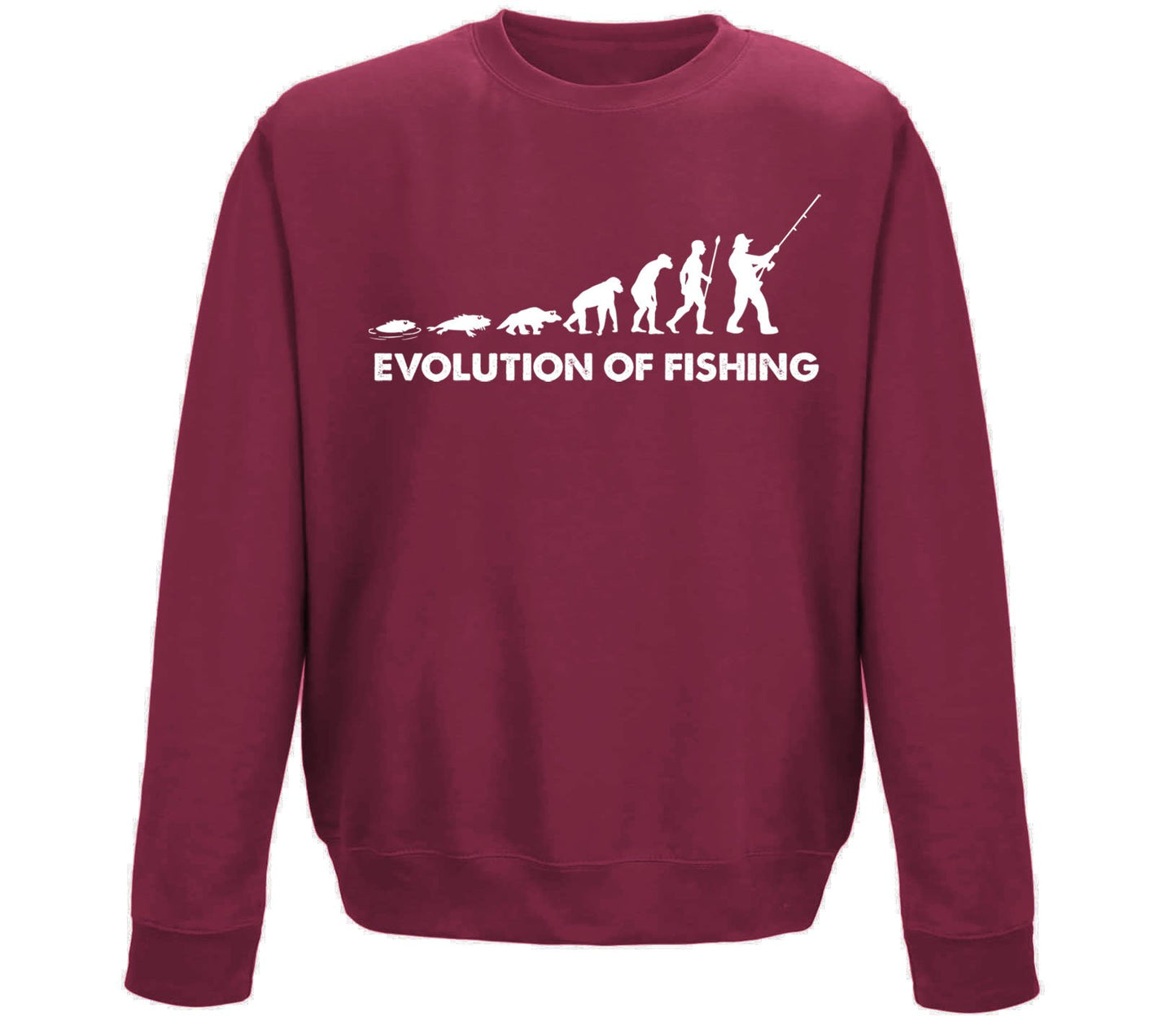 Evolution Of Fishing Childrens Sweatshirt