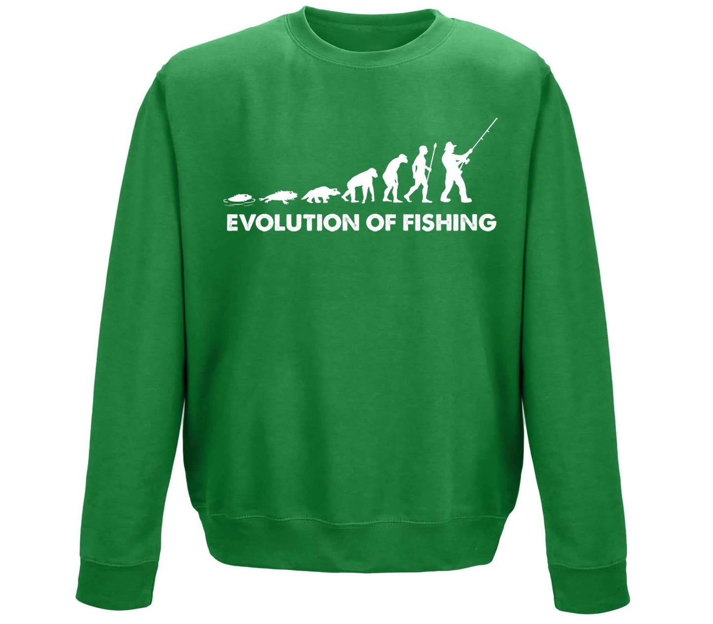 Evolution Of Fishing Childrens Sweatshirt