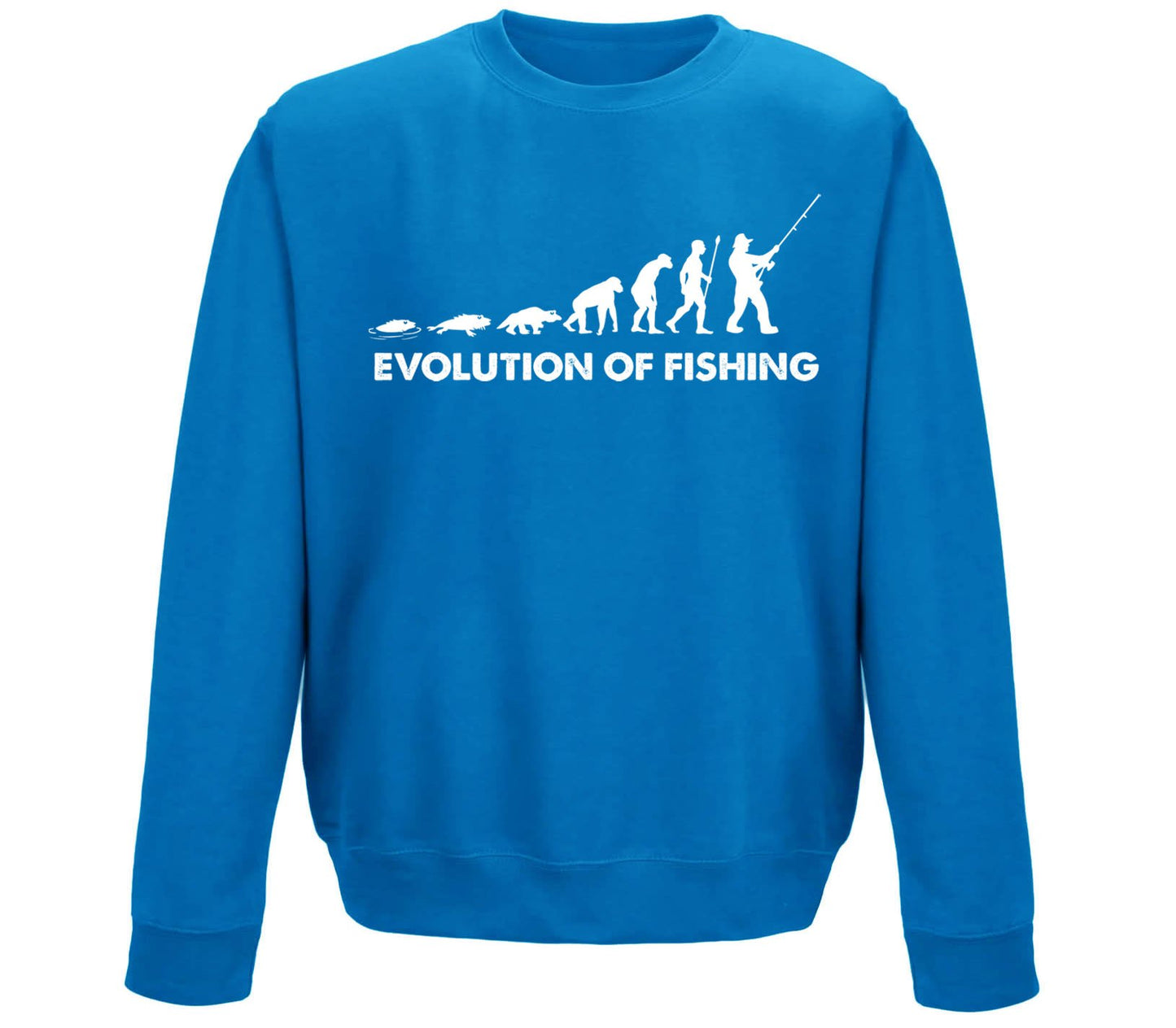 Evolution Of Fishing Childrens Sweatshirt