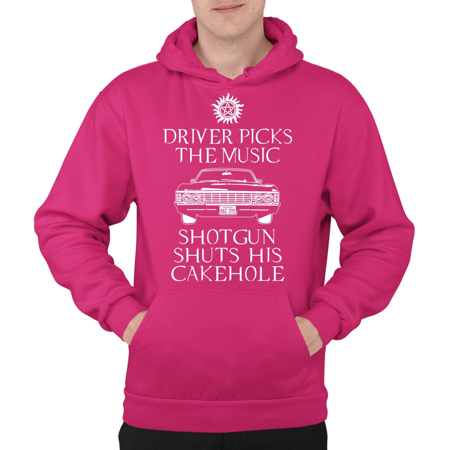 Driver Picks The Music Mens Pullover Hoodie