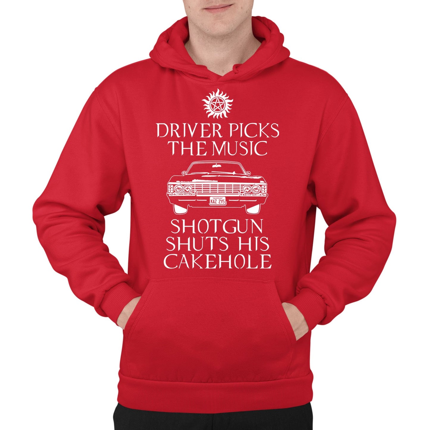 Driver Picks The Music Mens Pullover Hoodie