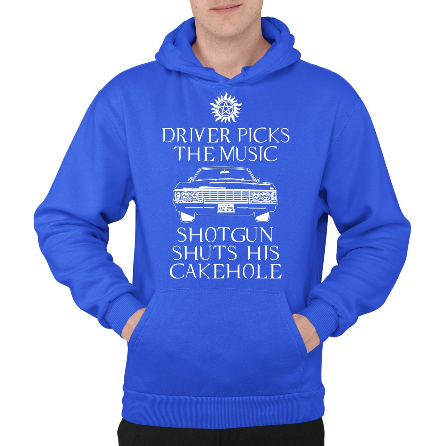 Driver Picks The Music Mens Pullover Hoodie