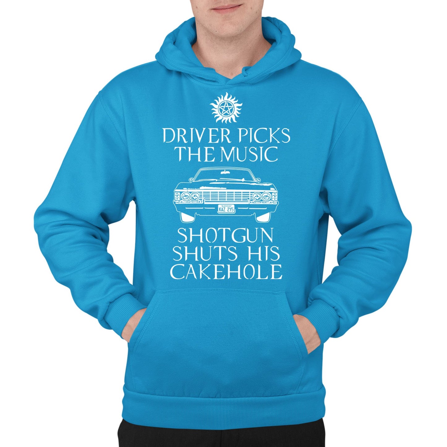 Driver Picks The Music Mens Pullover Hoodie