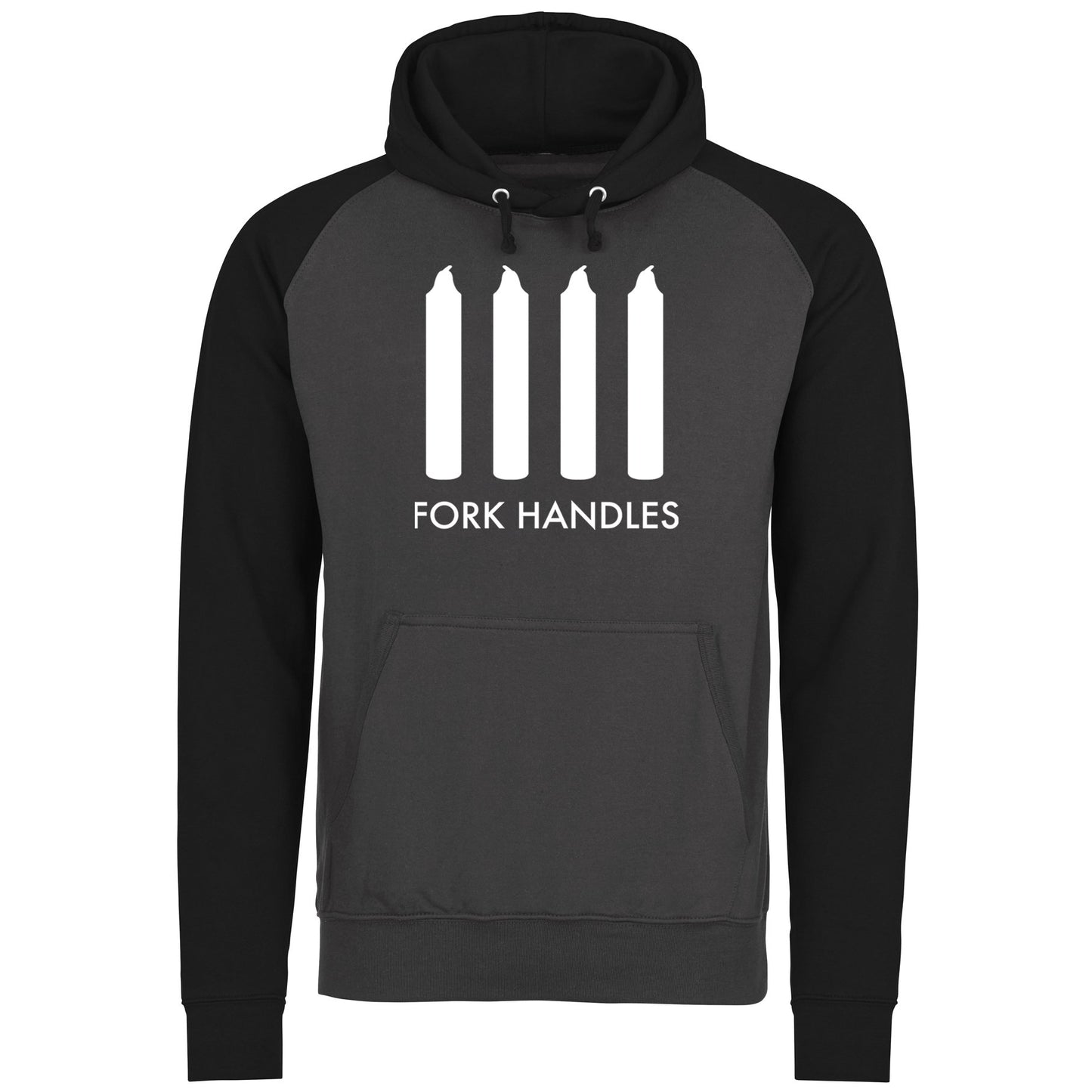 Fork Handles Funny Sketch Baseball Hoodie