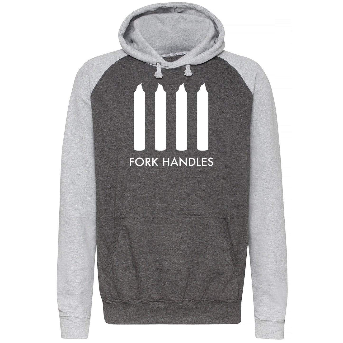 Fork Handles Funny Sketch Baseball Hoodie