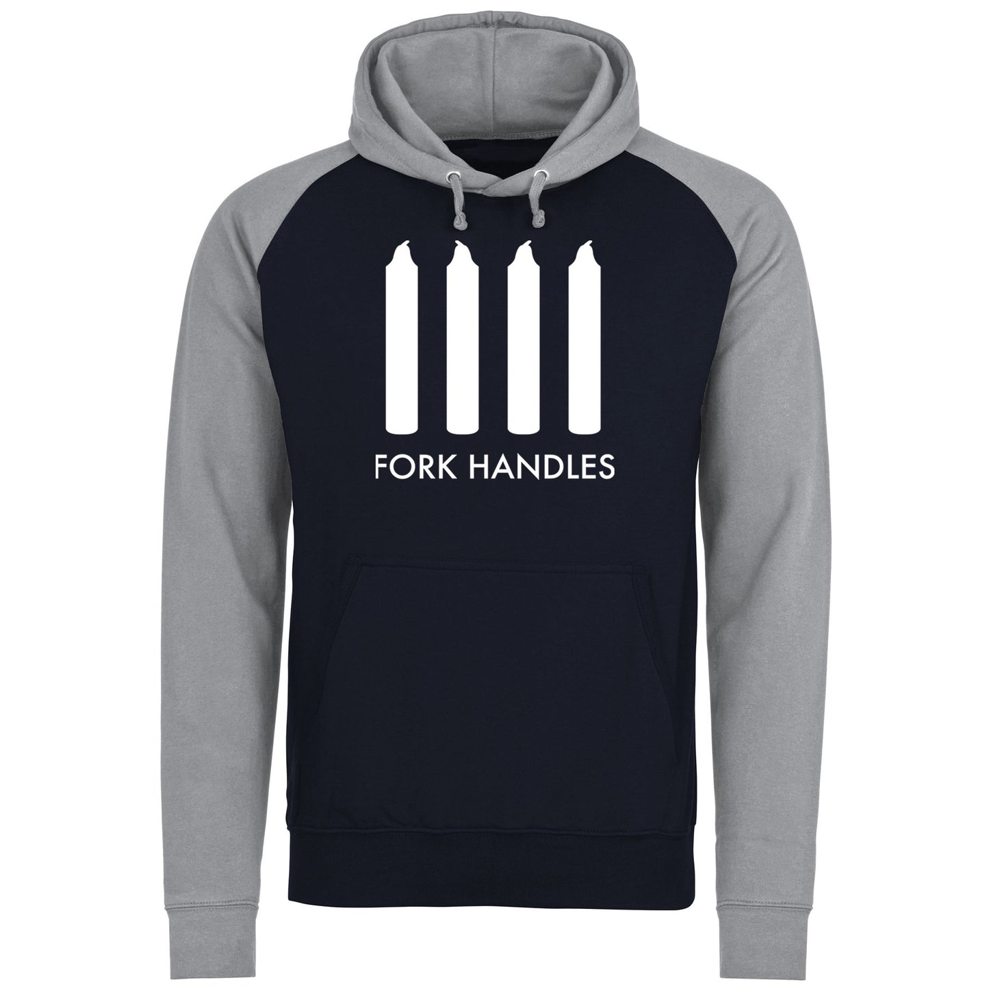 Fork Handles Funny Sketch Baseball Hoodie