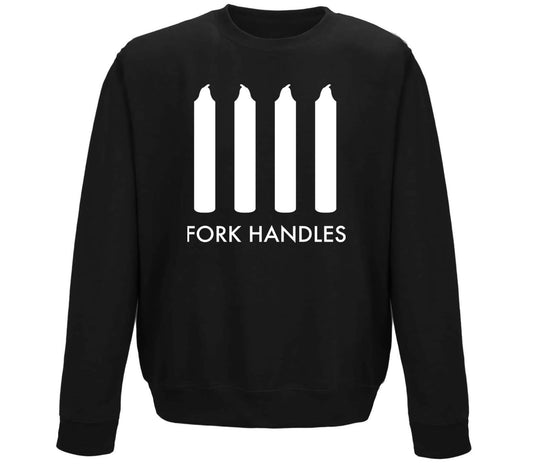 Fork Handles Funny Sketch Childrens Sweatshirt