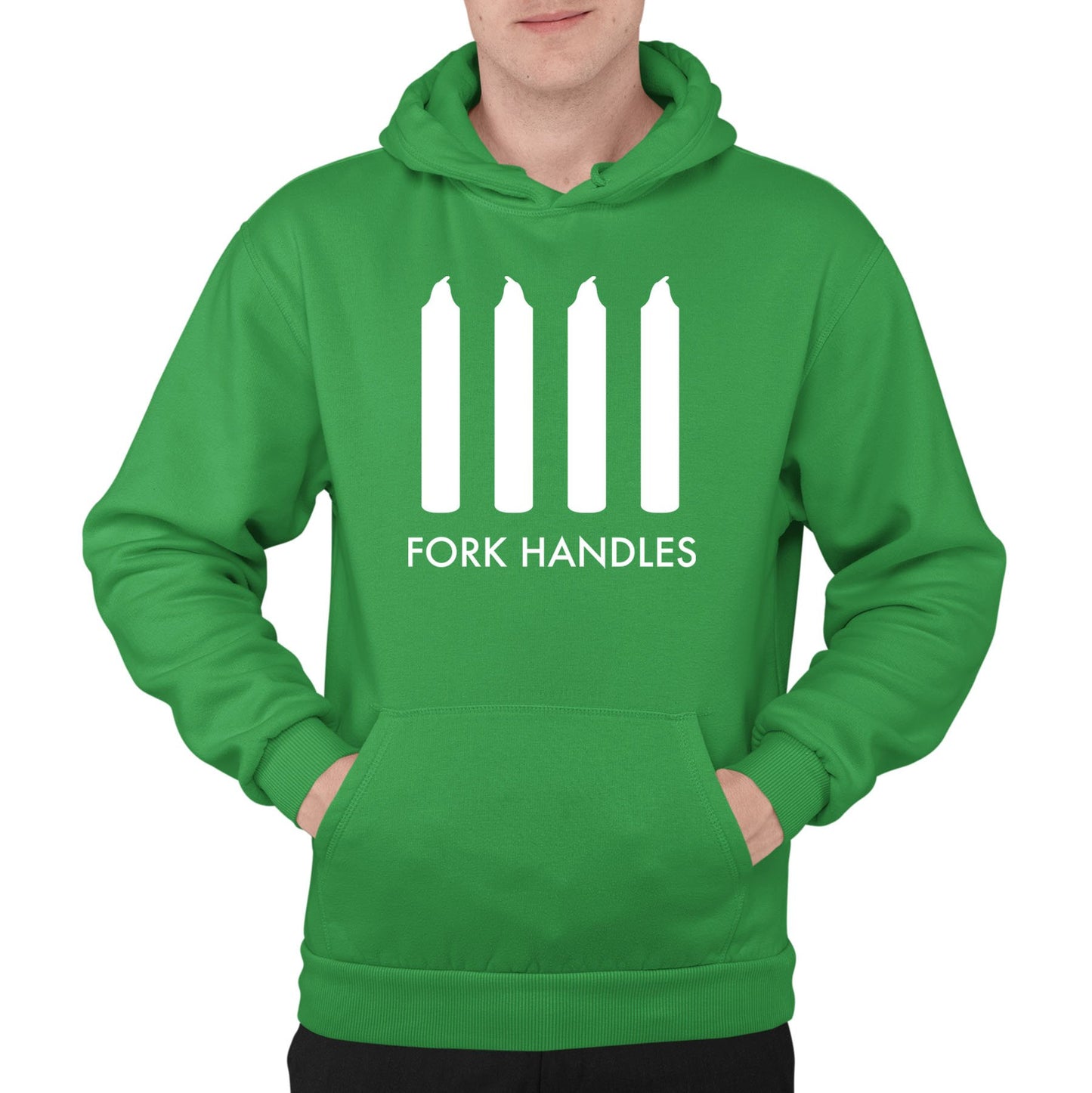 Fork Handles Funny Sketch Mens Pullover Hoodie