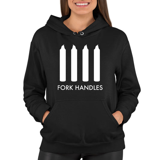 Fork Handles Funny Sketch Womens Pullover Hoodie