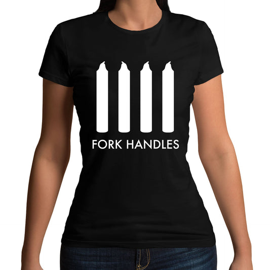 Fork Handles Funny Sketch Womens T-shirt