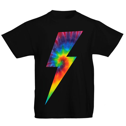 Tie Dye Lightning Bolt Kids T-shirt