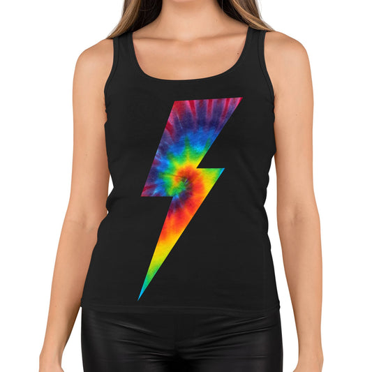 Tie Dye Lightning Bolt Womens Vest