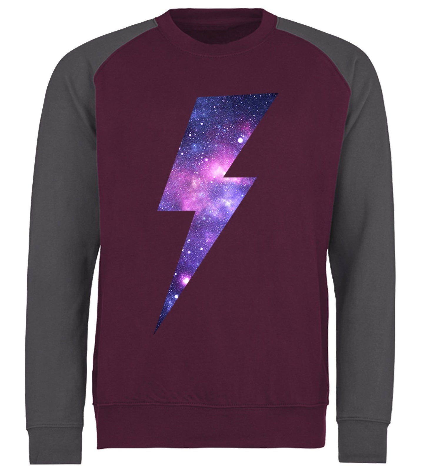 Galaxy Lightning Bolt Baseball Sweatshirt