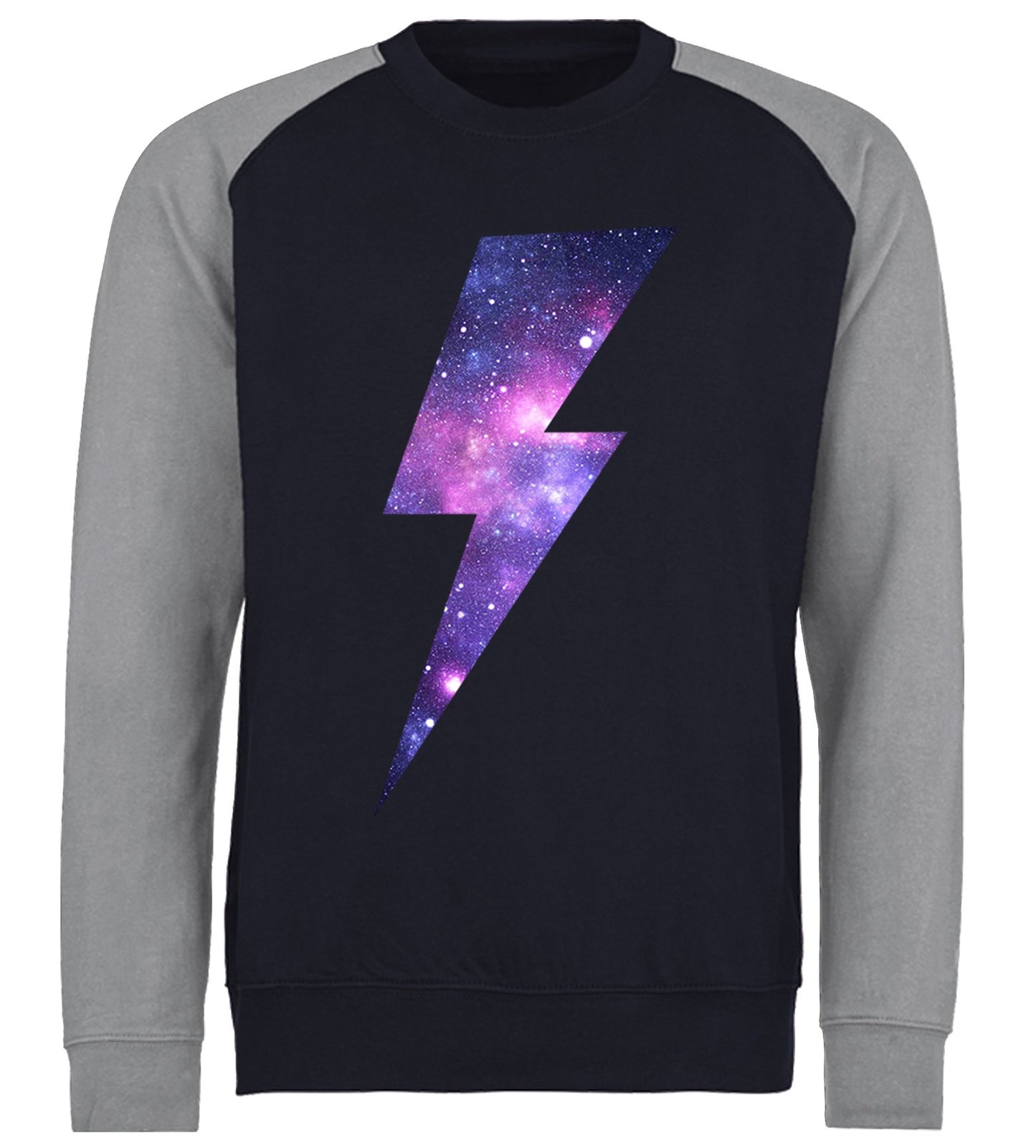 Galaxy Lightning Bolt Baseball Sweatshirt