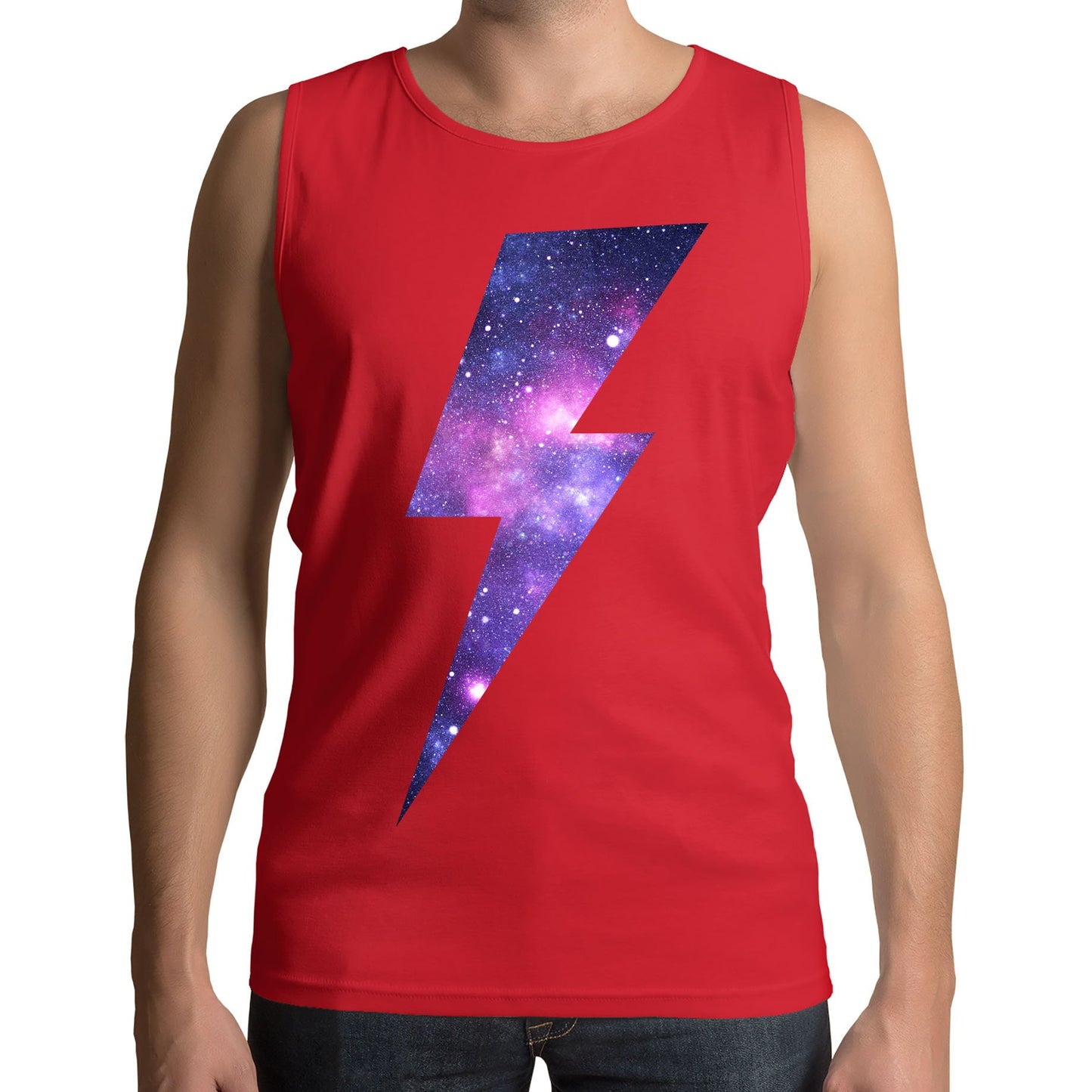 Galaxy Lightning Bolt Mens Vest