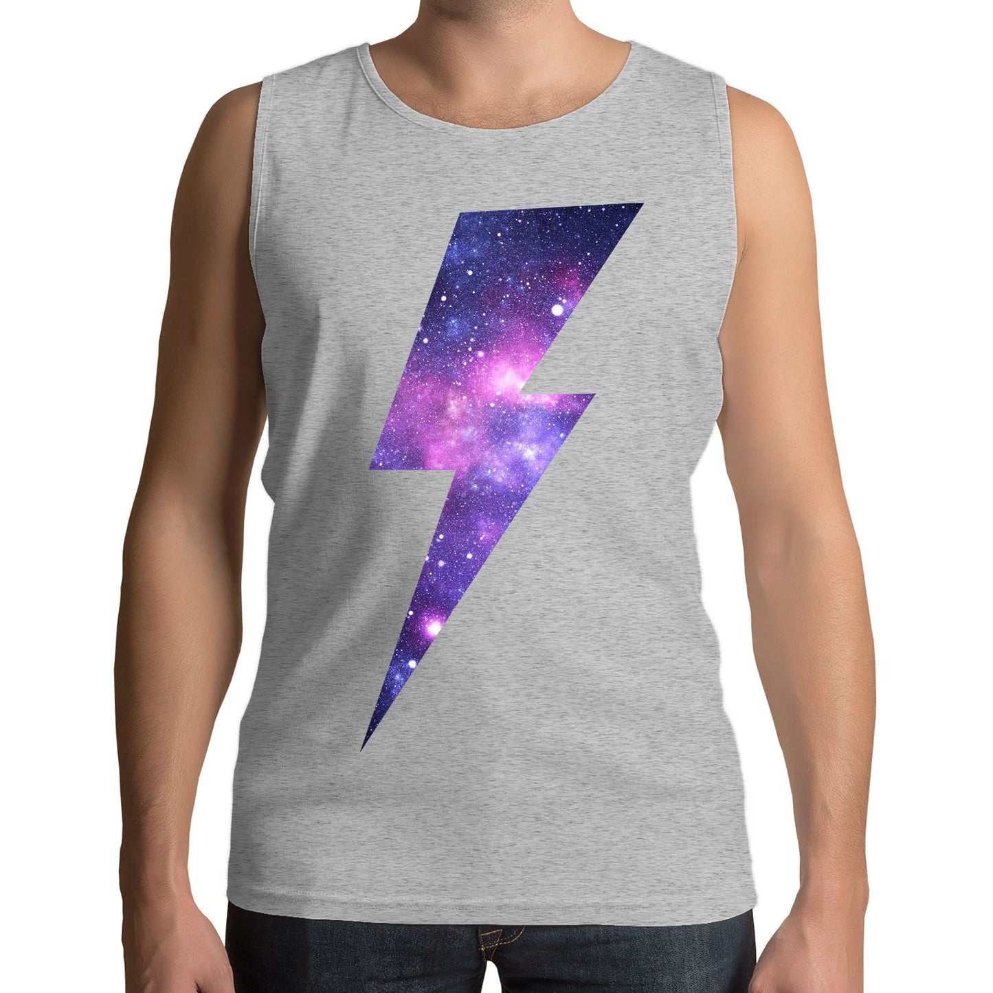 Galaxy Lightning Bolt Mens Vest