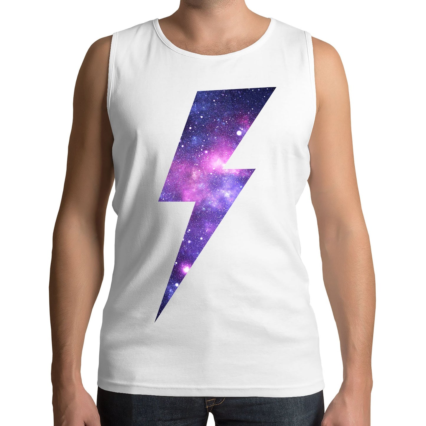 Galaxy Lightning Bolt Mens Vest