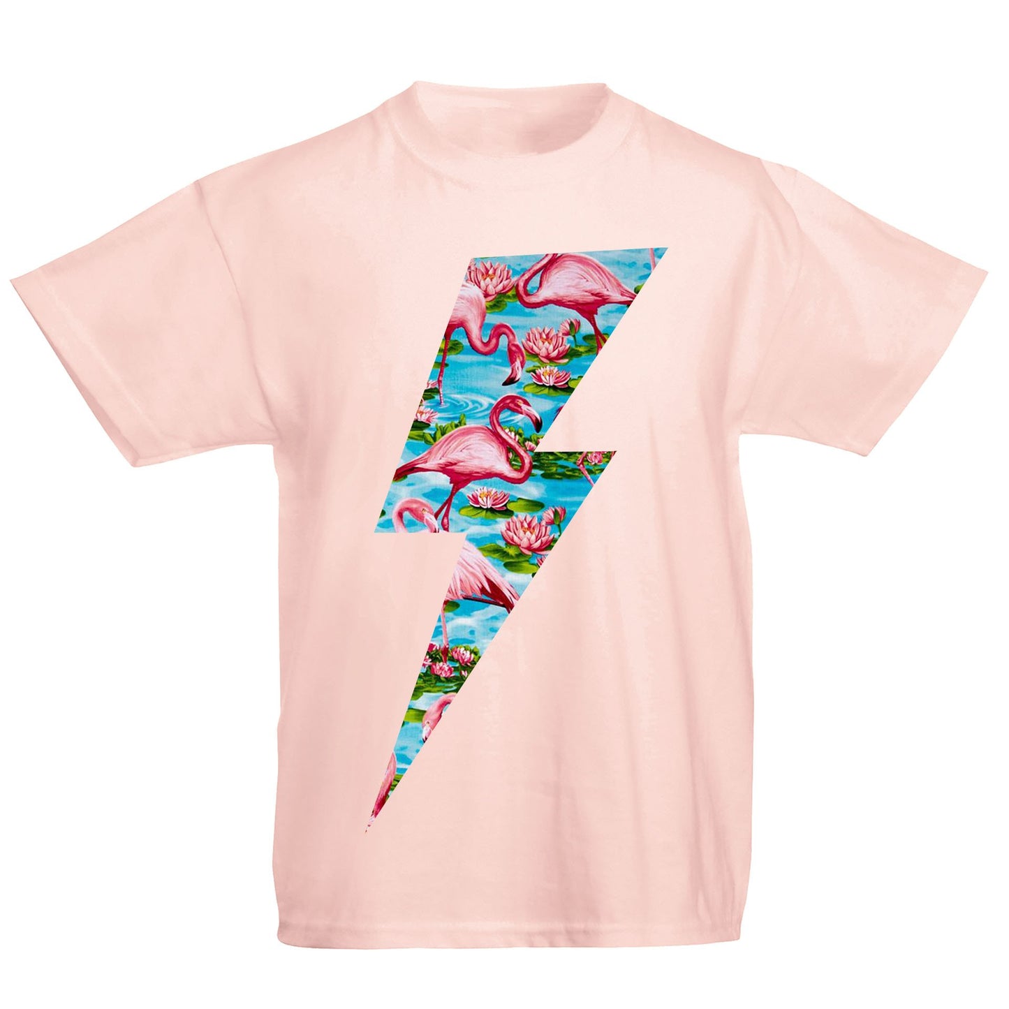 Flamingo Lightning Bolt Kids T-shirt