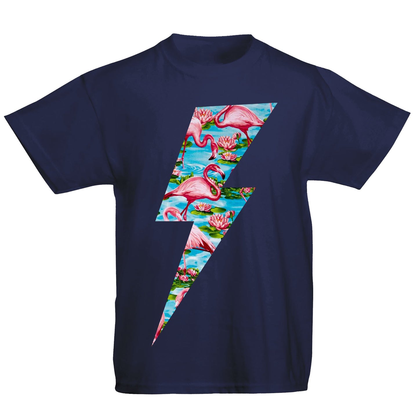 Flamingo Lightning Bolt Kids T-shirt