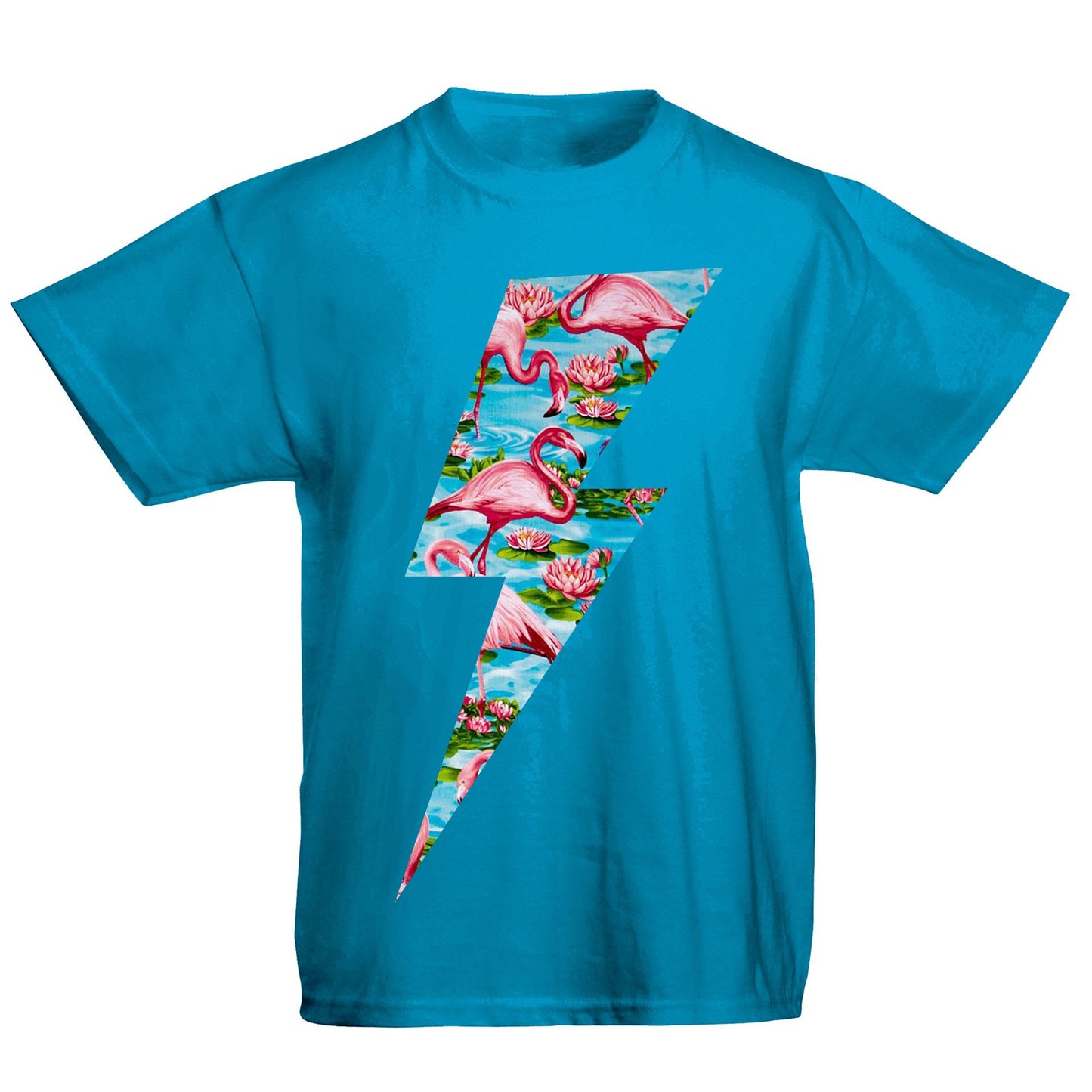 Flamingo Lightning Bolt Kids T-shirt