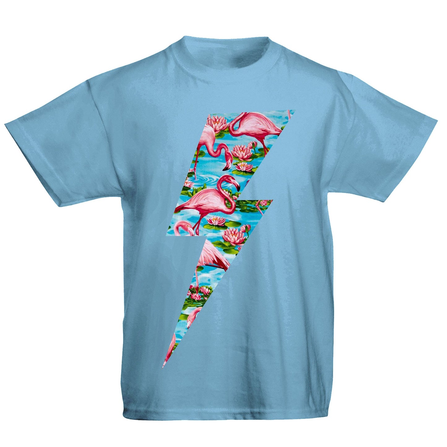 Flamingo Lightning Bolt Kids T-shirt